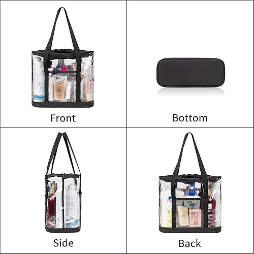 Miniatura 8 de Neceser grande transparente, bolsa de aseo de viaje para mujeres y hombres, bolsa transparente impermeable, bolsa de maquillaje transparente,