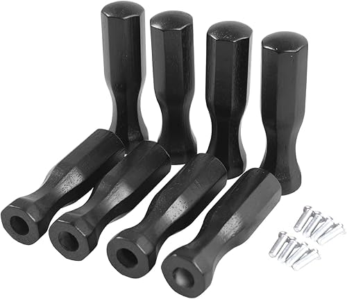 Manijas de mesa de fútbol, agarre de mango de futbolín de madera de 58 pulgadas, paquete de 8