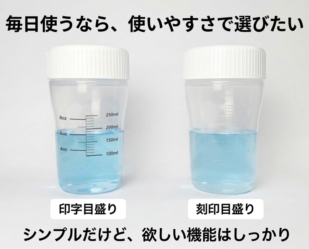 プロテインシェイカー 小さめ シェーカー シェーカ 日本製 目盛り付き シェーカーボトル 目盛 牛乳 豆乳 容器 混ぜる - 3