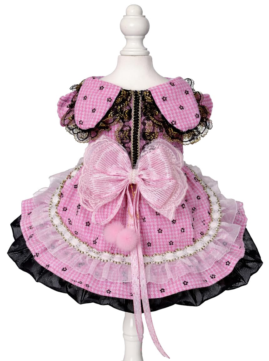 MaruPet Fashion Sweet Puppy Dog Chiffon Princess Dress for EXTRAL Small and Small Dog Pink S — view 31