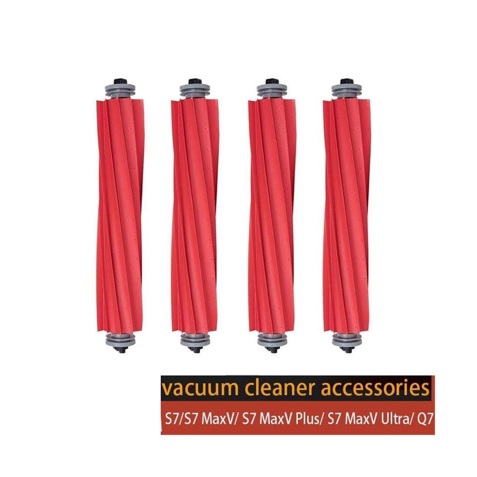 Cepillo Principal De Goma, Compatible Con Roborock S7 S7+ S7 MaxV S7 MaxV Plus Ultra Q7 Q7+ Q7 Max Q7 Max+ Robot Aspirador(4 pack)