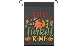Talk Turkey To Me Banner Thanksgiving Outdoor Flag