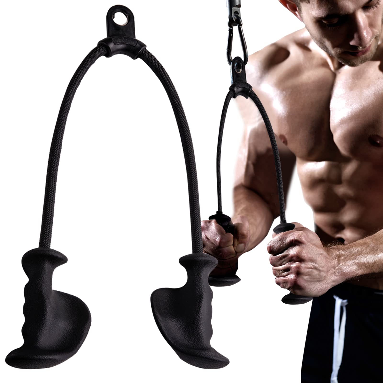 Buy KKH Ergonomic Triceps Rope Pull Down with AntiSlippery Natural