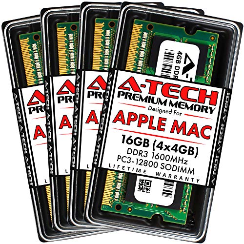 A-Tech 16GB DDR3 RAM Kit for iMac (4x4GB) 204-Pin