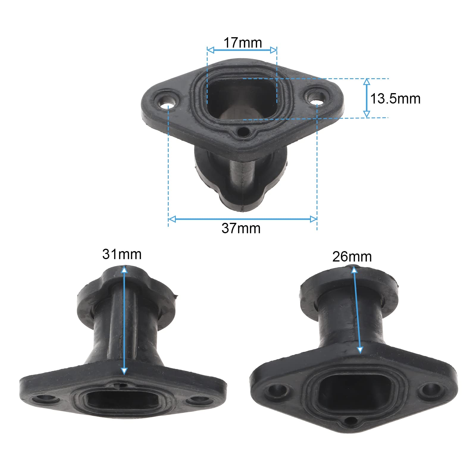 Lot De 3 Bottes D'admission Pour Tronçonneuse 25CC Chinoise G2500 - Pièce Plastique De Rechange - 9