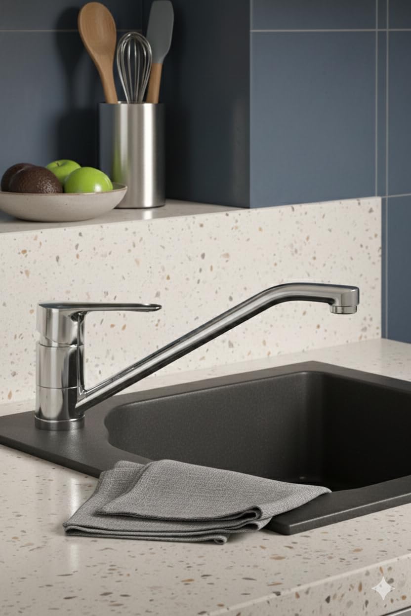 Jacob Delafon – Mitigeur évier Cano orientable chrome/chrome