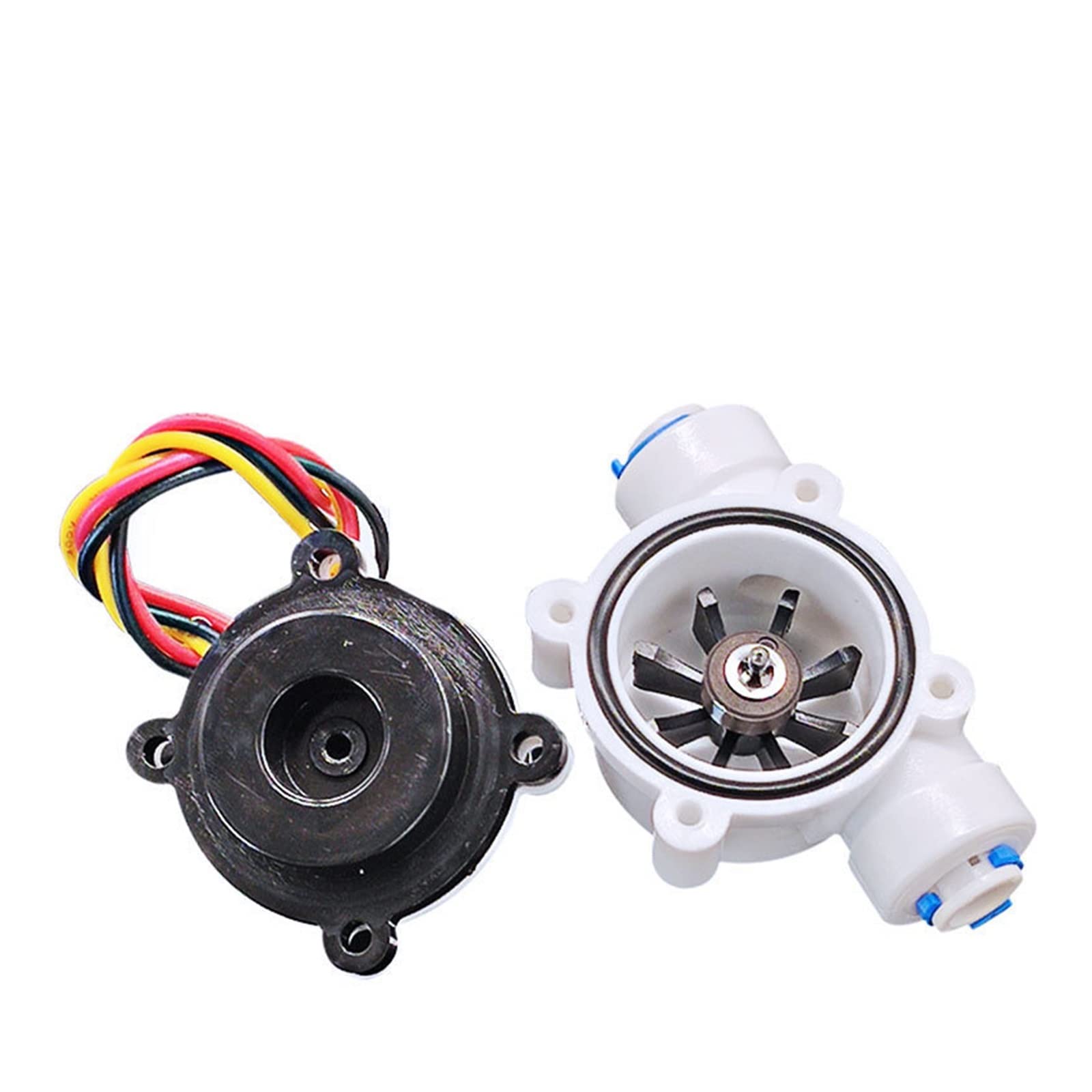 1/4" 3/8" Sensor de flujo de agua de tubería de PE, sensor de 1,75 MPa, máquina de café, caudalímetro de turbina DC5~18V (Size : 3/8")