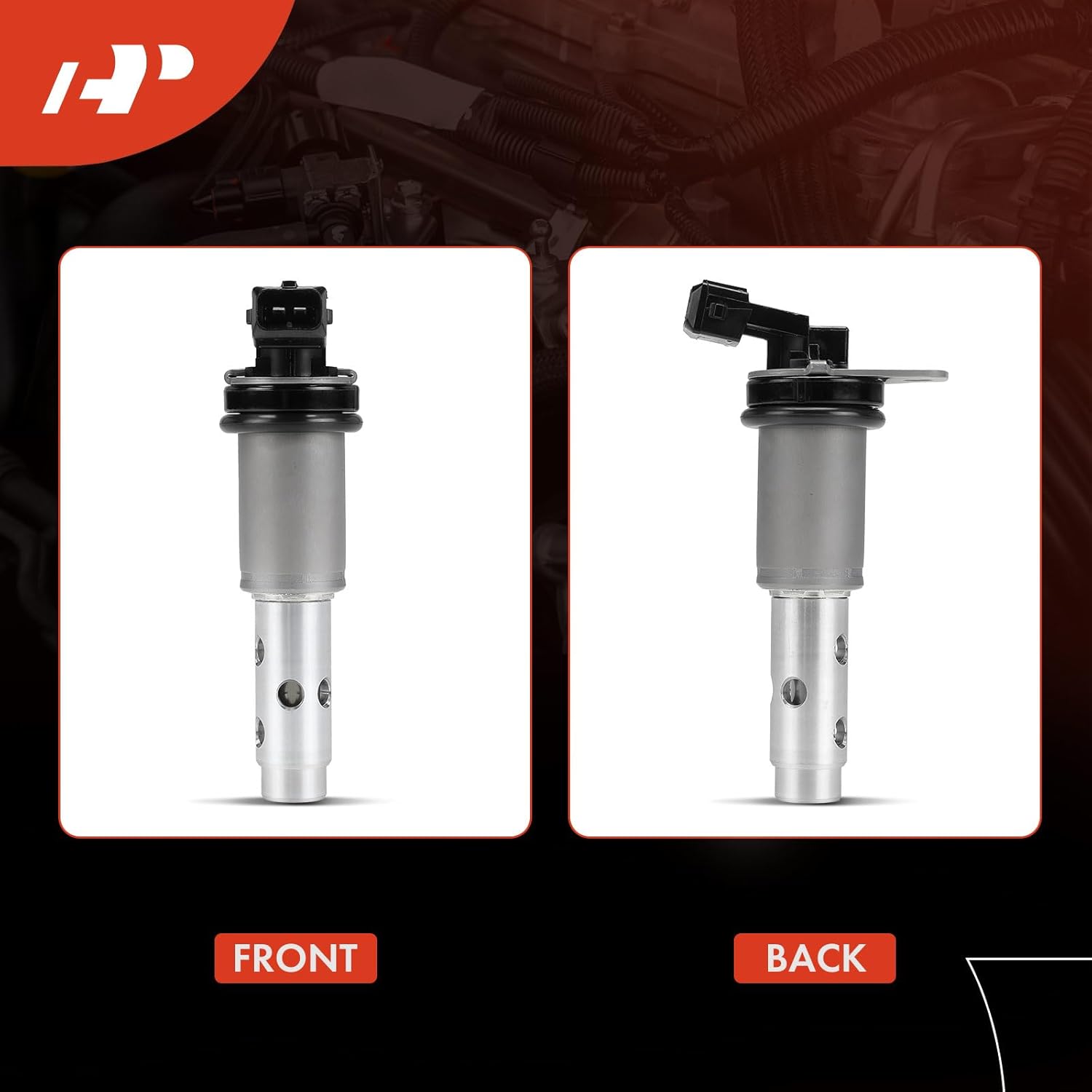 A-Premium Intake or Exhaust Engine Variable Valve Timing (VVT) Solenoid Compatible with BMW 325i, 325xi, 328i, 328xi, 330i, 330xi, 335i, 335is, 335xi, X5, 525i, 525xi, 528i, 528xi, 530i, 530xi, 535i