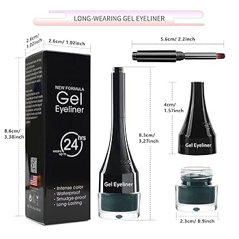 Gel Eyeliner (2個) Amazon.com : LSxia 2-in-1 Gel Eyeliner Set, Tattoo Eyeliner
