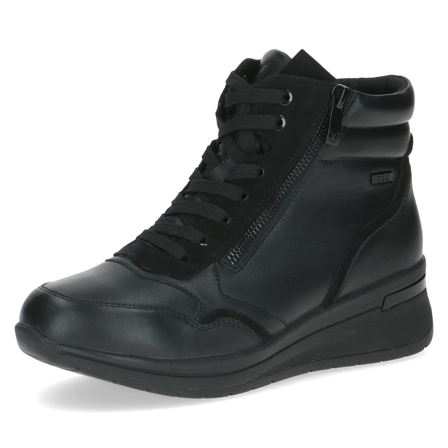 CAPRICE Women's 9-26103-45 Fashion Boots, Black Nappa CO, 37 EU Wide, Black Nappa Co, 5 UK