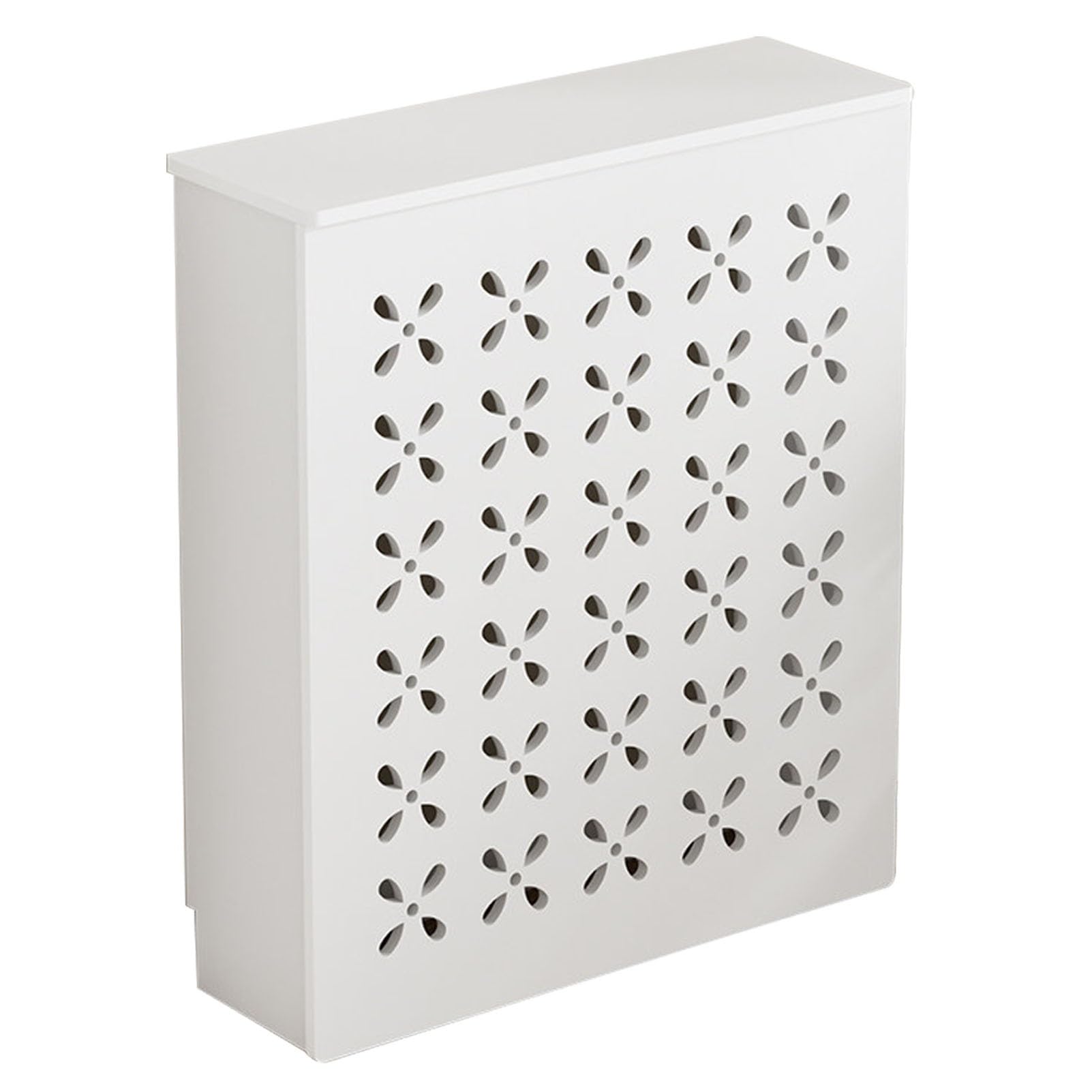 Cubierta blanca para radiador con estante superior de 31.5x35.4x9.8 pulgadas para salon