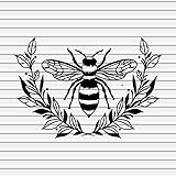 Bee Vinyl Decals Stickers for Walls Car Window Laptop Tumbler Girls Kids Nursery Room Decor Beehive Beekeeper Honeycomb Honey Queen Bumble Hive Kind Gold Silhouette YASVG13573