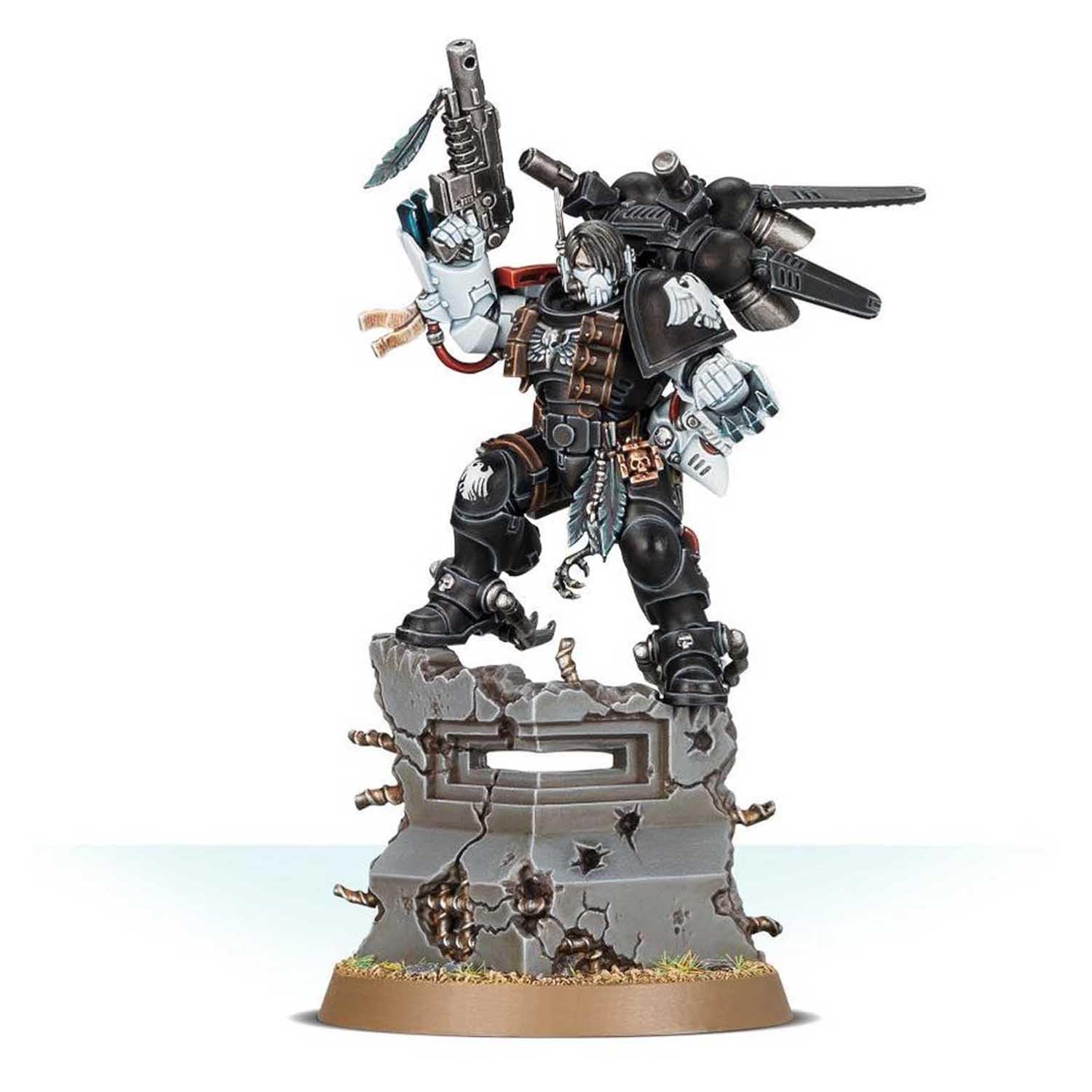 Raven Guard Kayvaan Shrike figurine articulée avec réacteur dorsal