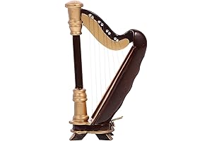 Home Decor Wooden Mini Harp Instrument