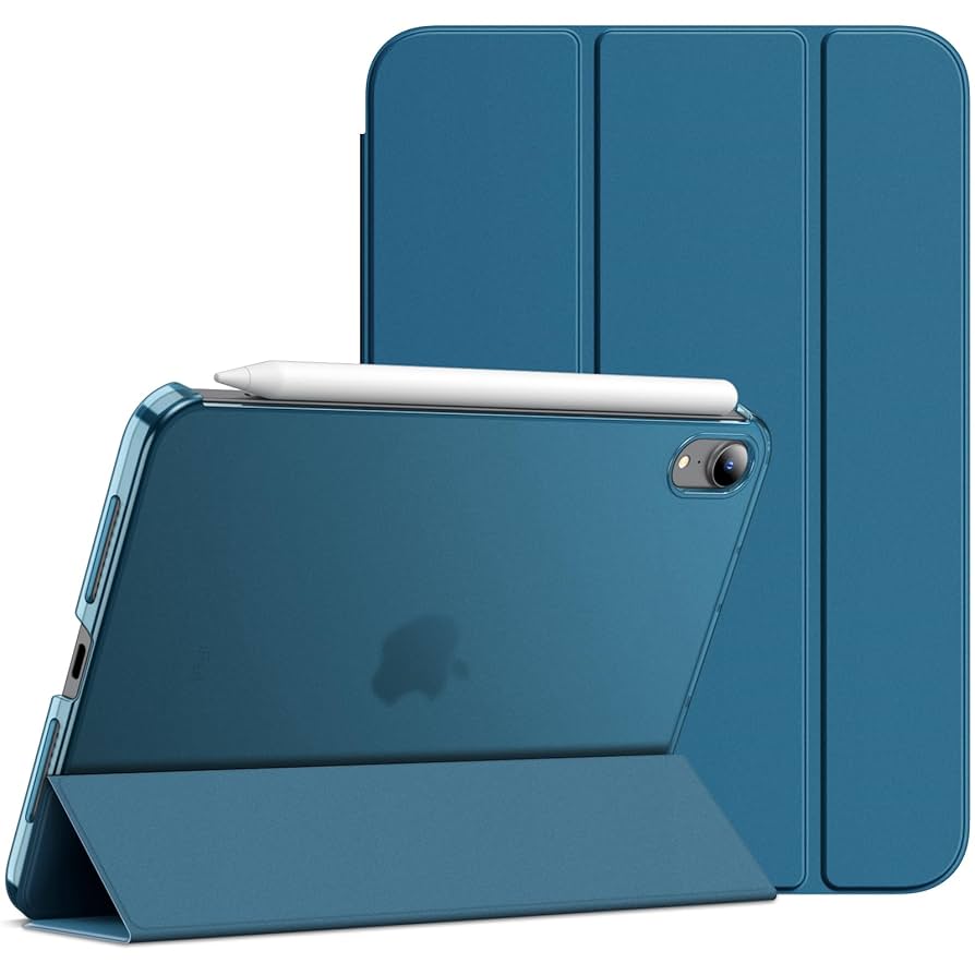 iPad mini A17PRO （第7世代）ブルー ガラスフィルム、ケースあり