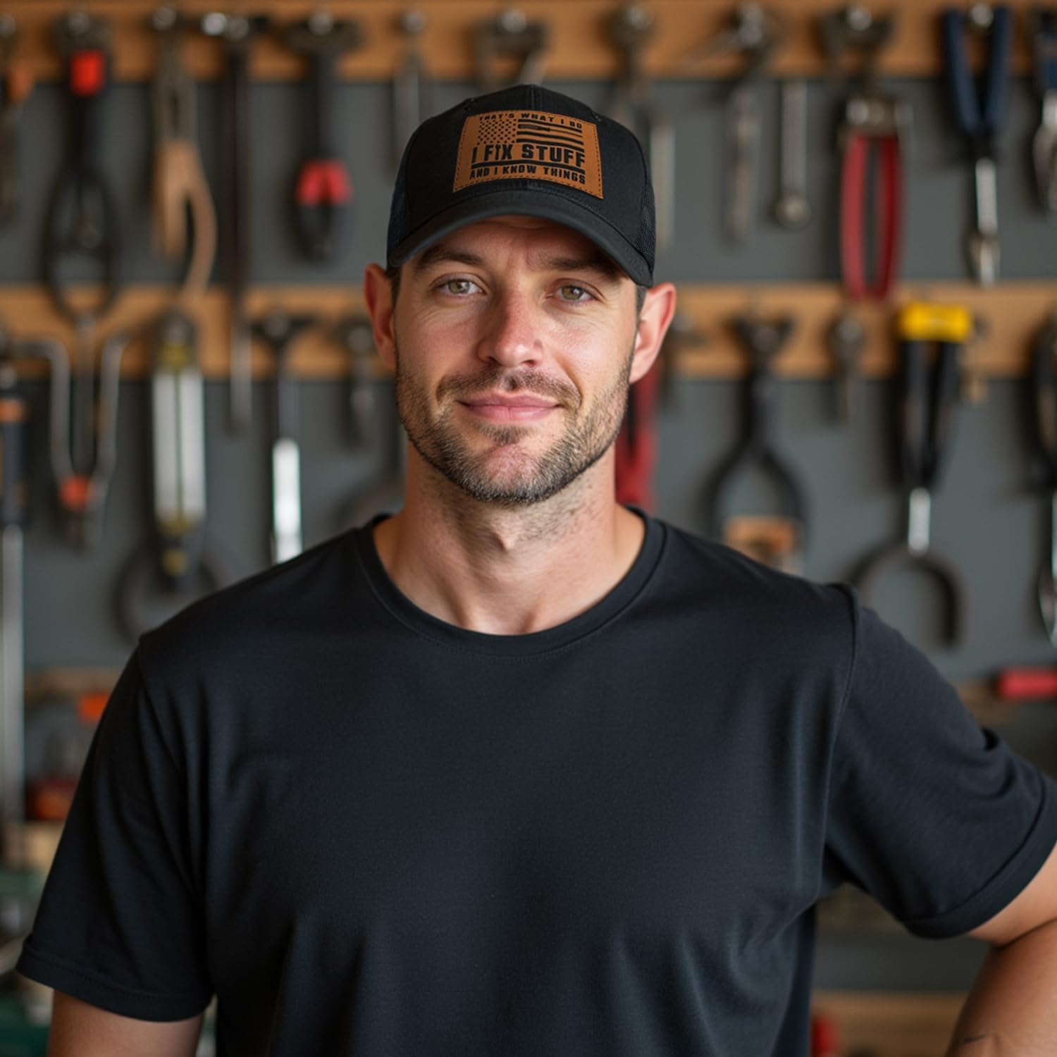 Birthday Gift for Old Men,Mens Birthday Gift Ideas for Him Husband,Dad Birthday Fathers Day I fix Stuff Hat - Image 4