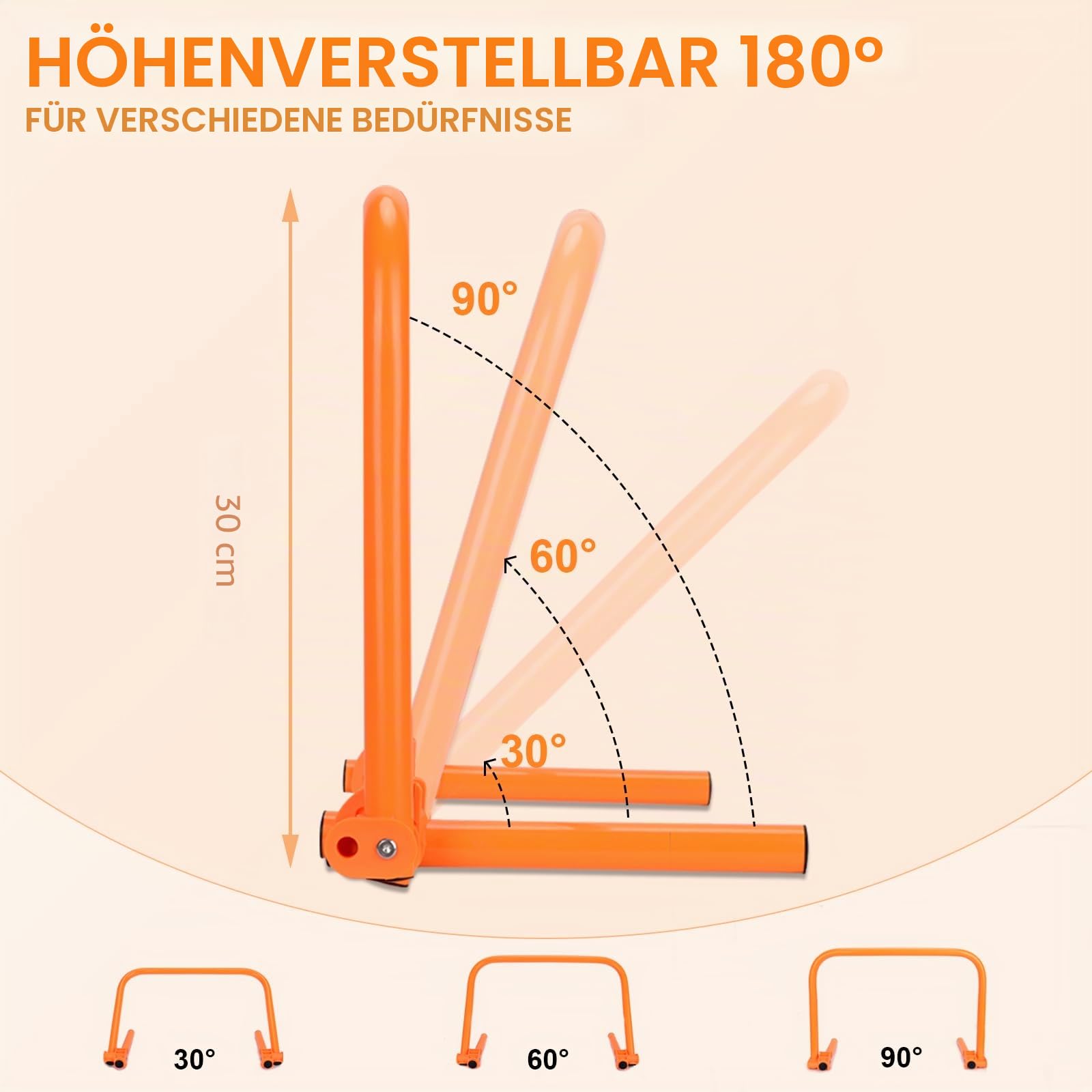 BOOSTEADY Speed Hürden für Fußball Training Agility Hürden Kit Multi-Sport Trainingshilfe Basketball Koordinationshürden Hürden Set Trainingsgeräte 6er/12er Set