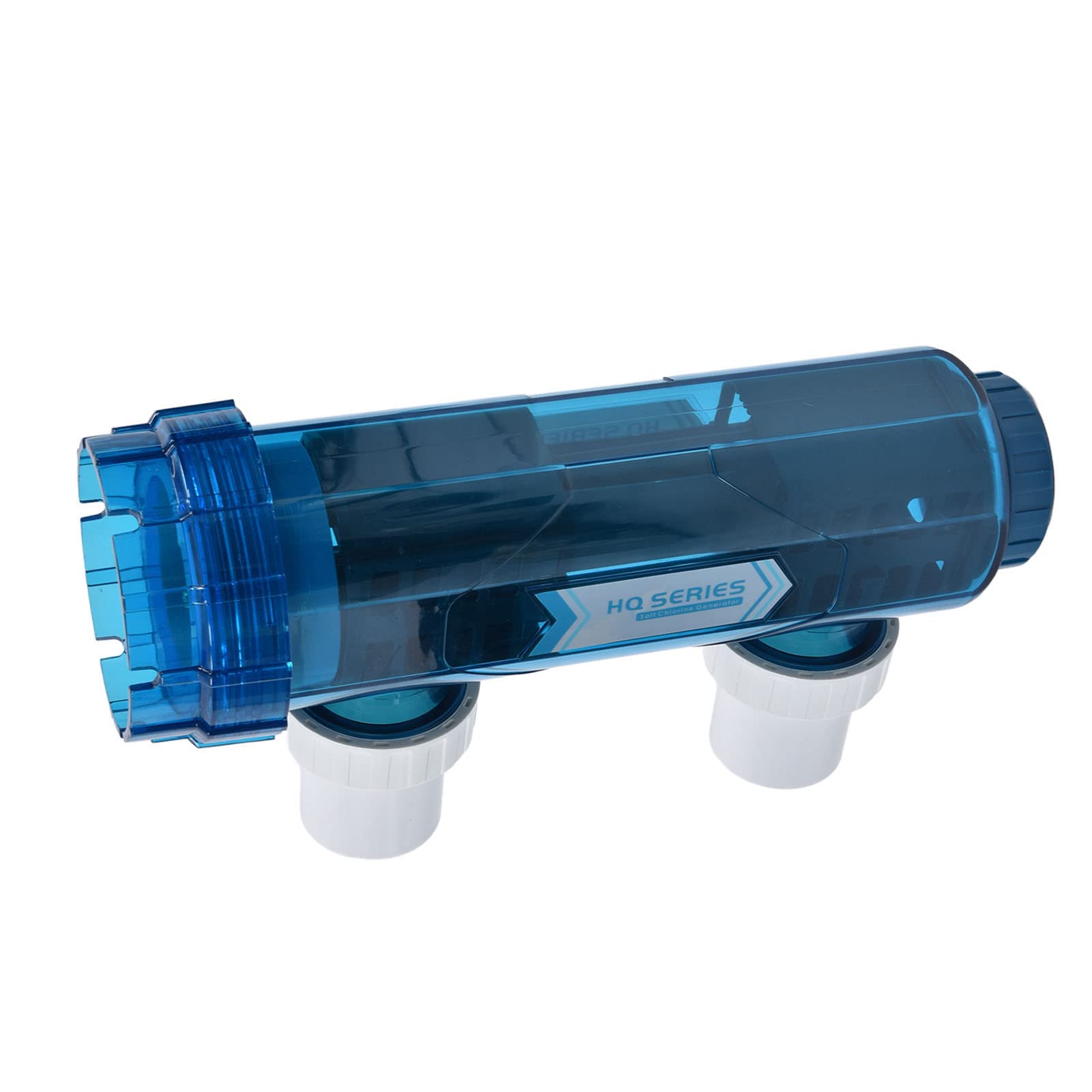 SIXRUN Générateur de Sel électrolytique Générateur de Sel de Piscine en Plastique AC220 à 240 V 50 Hz avec Cellule Autonettoyante 6 Niveaux de Sortie Contrôle de Minuterie pour Piscine Spa (HQ-25g/h)