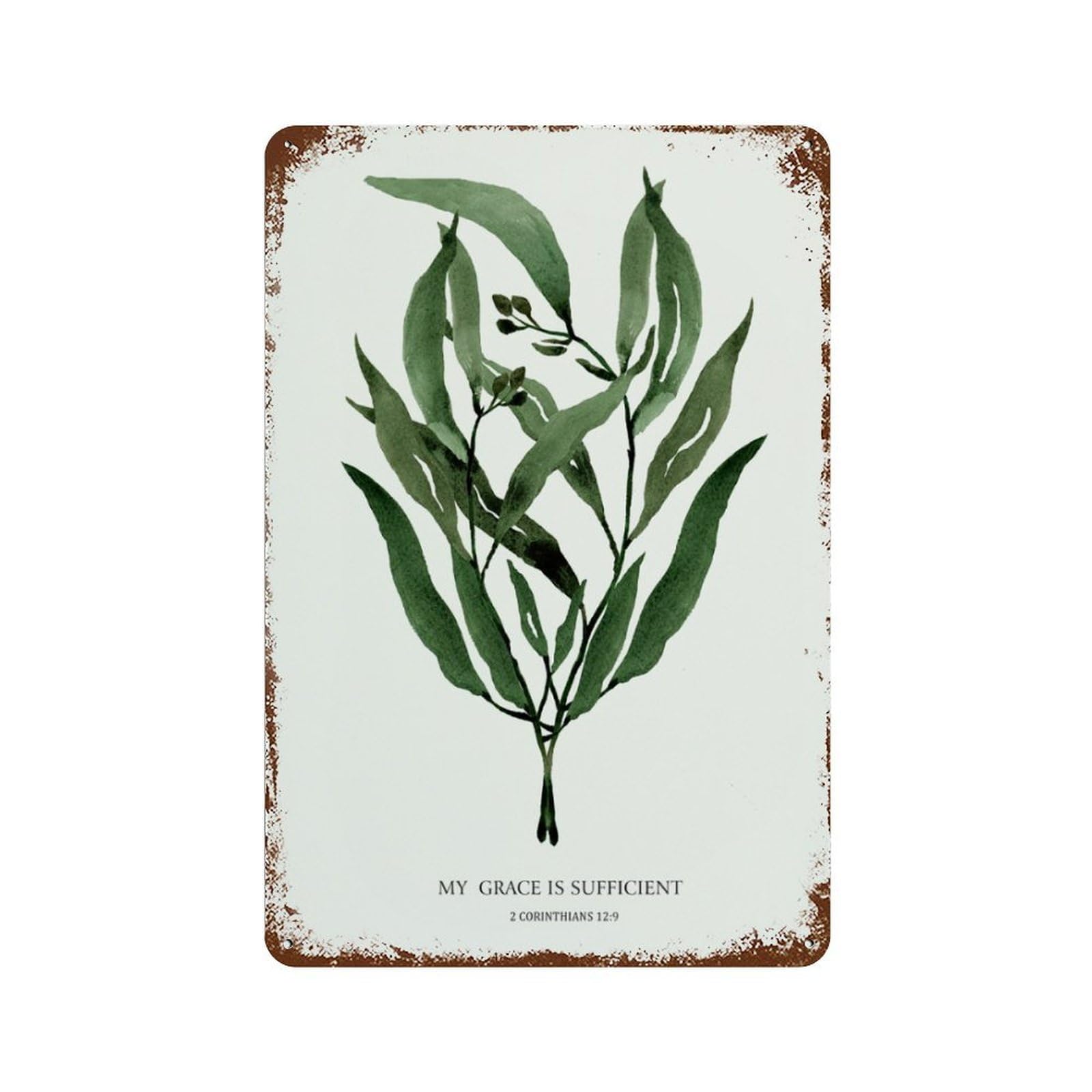 xiaoxiaoshen Quote 2 Corinthians 12 9 Wall Decor Art Metal Tin Poster Modern Home Decor Art Home Bar Shop Decorations Vintage Sign 30x20cm