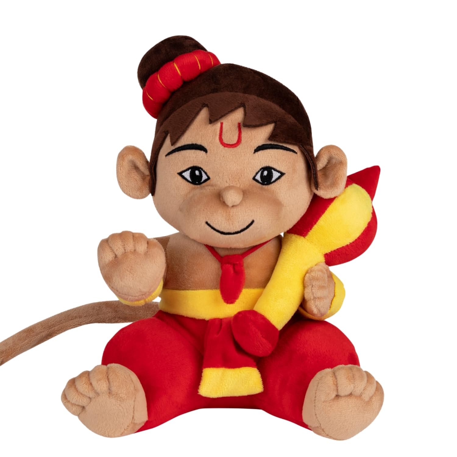 Panda's Box Mantra Chanting Baby Hanuman | Musical Soft Plush Toy | Non- Toxic, Lightweight & Safe| Best Gift for Infants, Toddlers & Babies (Medium 28 CM)