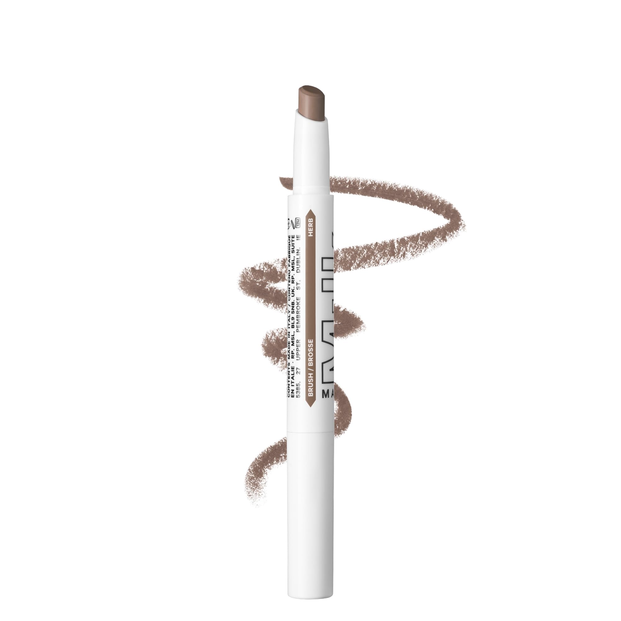 Milk Makeup KUSH Brow Shadow Stick – Fills, Shapes + Defines for Softer, Fuller-Looking Brows for Up to 12 Hours – Waterproof, Buildable, Cream-to-Powder Formula Herb - Medium Brown