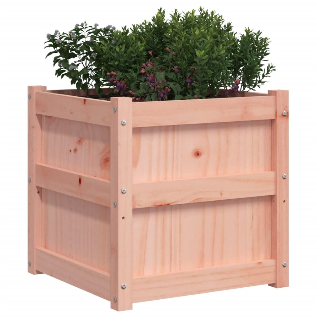 Pflanzkübel aus Douglasie 50 x 50 x 50 cm 2er Set Massivholz Gartenregal für Balkon Terrasse mit Modernem Design und Langlebiger Robustheit für Indoor Outdoor