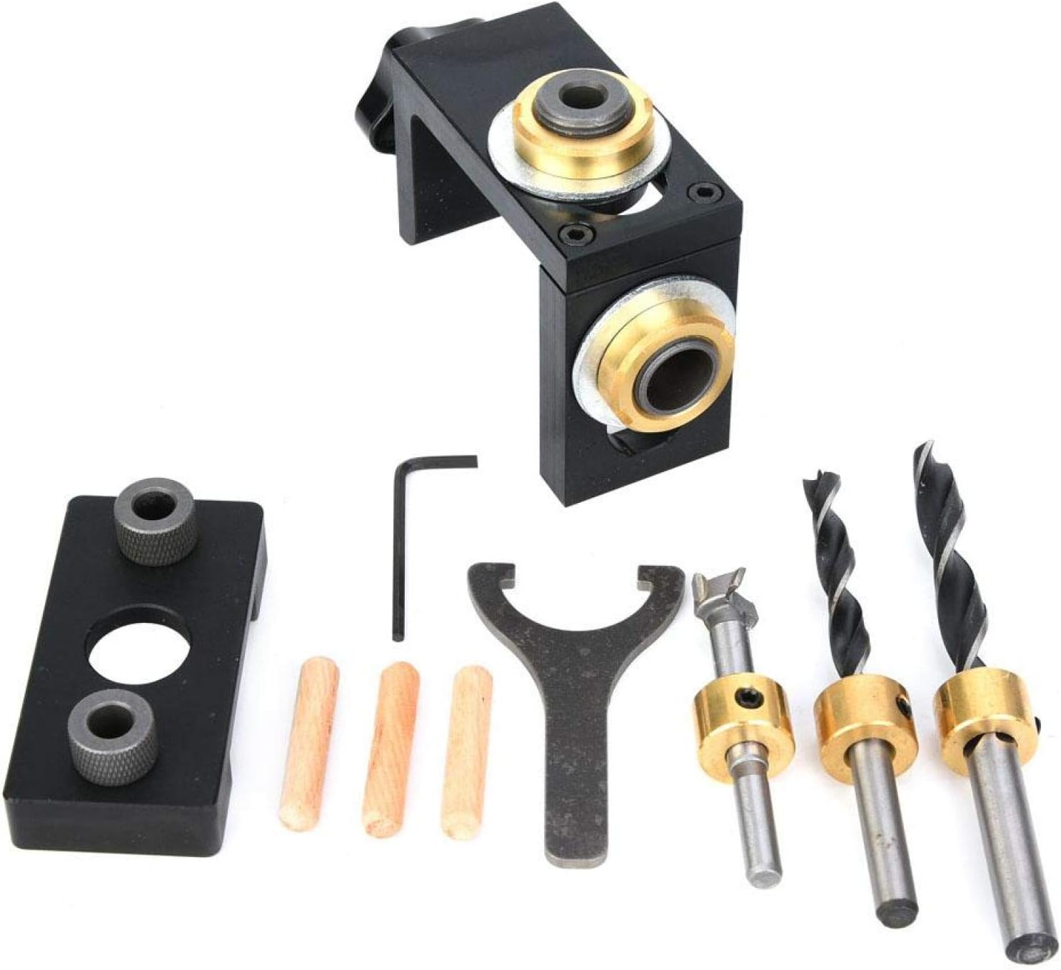 Hole Jig Locator, Hole Locator, DIY Woodworking Tool, Anodized Surface Not Easy to Rust Durable for Woodworking Enthusiasts Furniture Factory Punching(Type B)'$