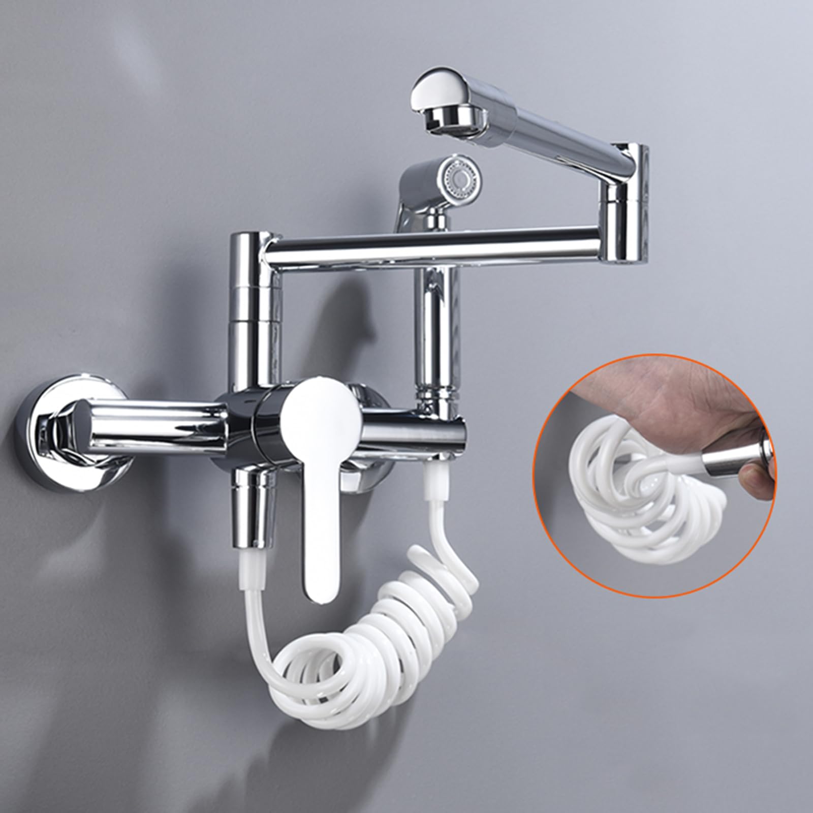 Elastyczny sprężynowy spiralny wąż prysznicowy bidet - 118,11 cala G1/2 wielokolorowy wąż prysznicowy Teles dla łatwego użycia i dostosowywania, idealny do domowych akcesoriów łazienkowych