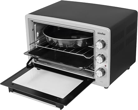 Simfer 3426 Mini Fırın, Metal, Opak Gri, Opak Gri, 34 LT