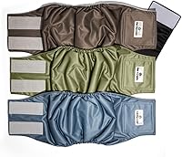 Vista 11 de Pet Parents® Bandas para el vientre lavables para perros machos (paquete de 3) + Extendrs® de pañales duraderos para perros machos, pañales prémium