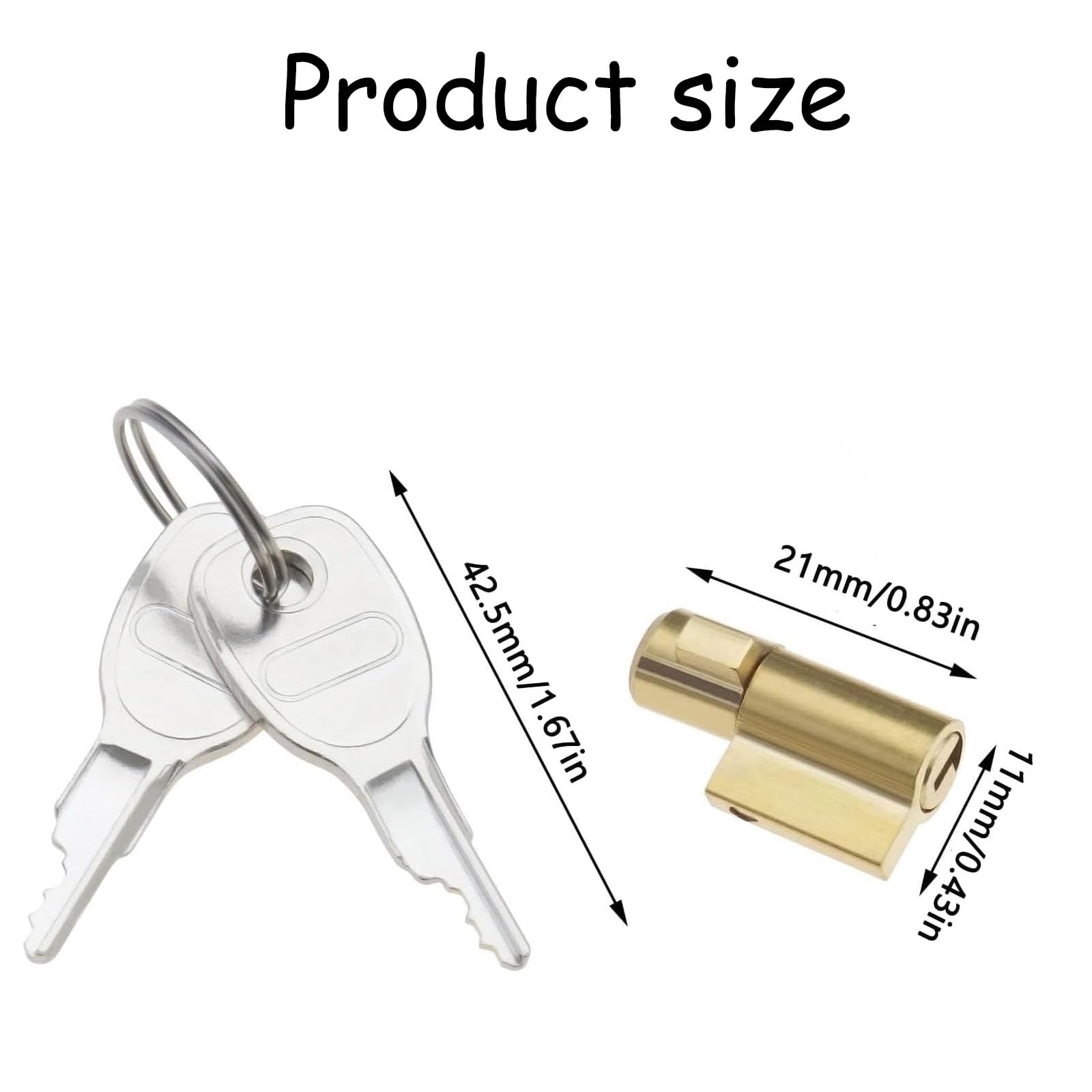 Barrel Lock With 2 Keys Fit For Ifor Williams Knott Avonride Trailer - View #6