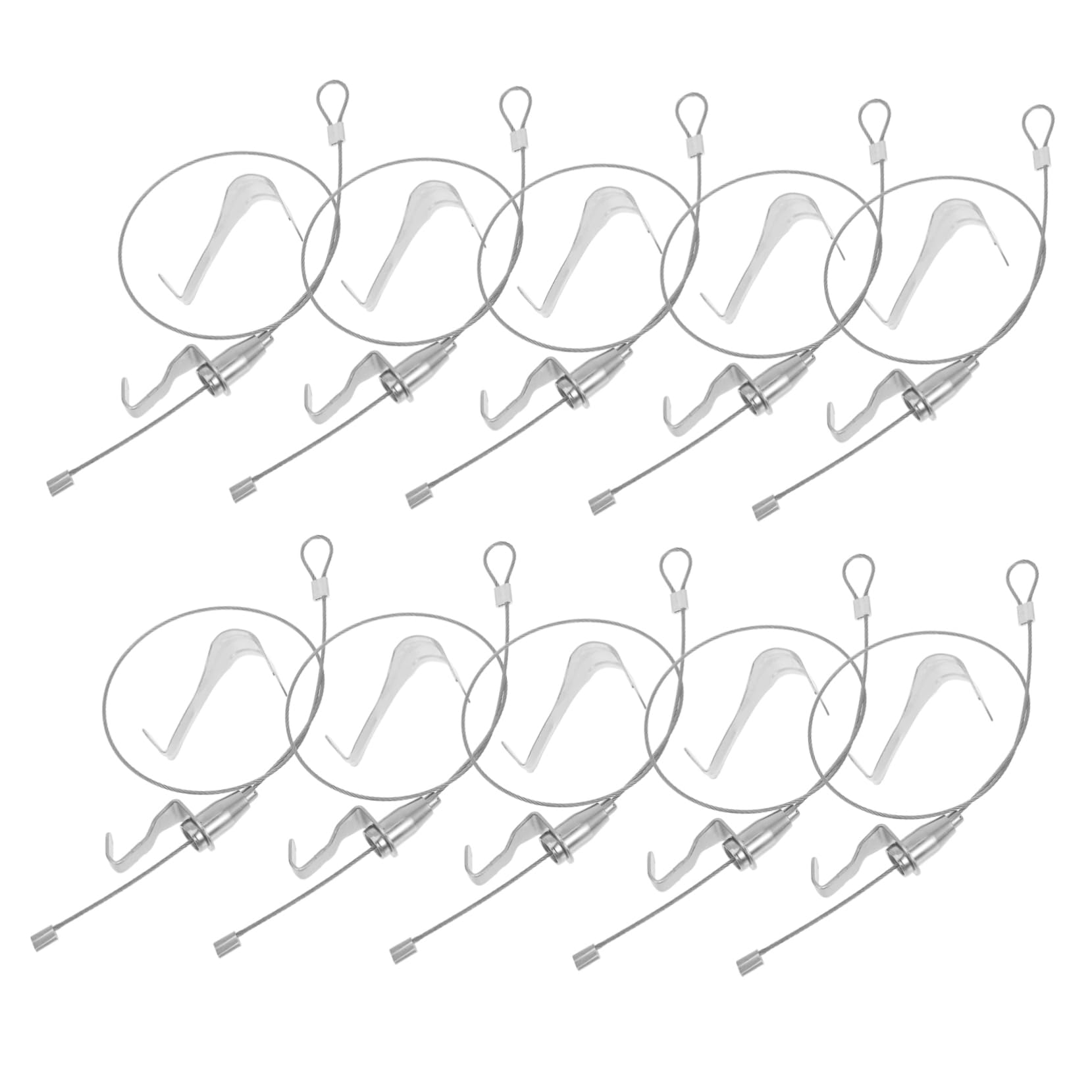 Kit Suspendre pour Cadre Photo Réglable en Acier Inoxydable, Lot de 10 Sets