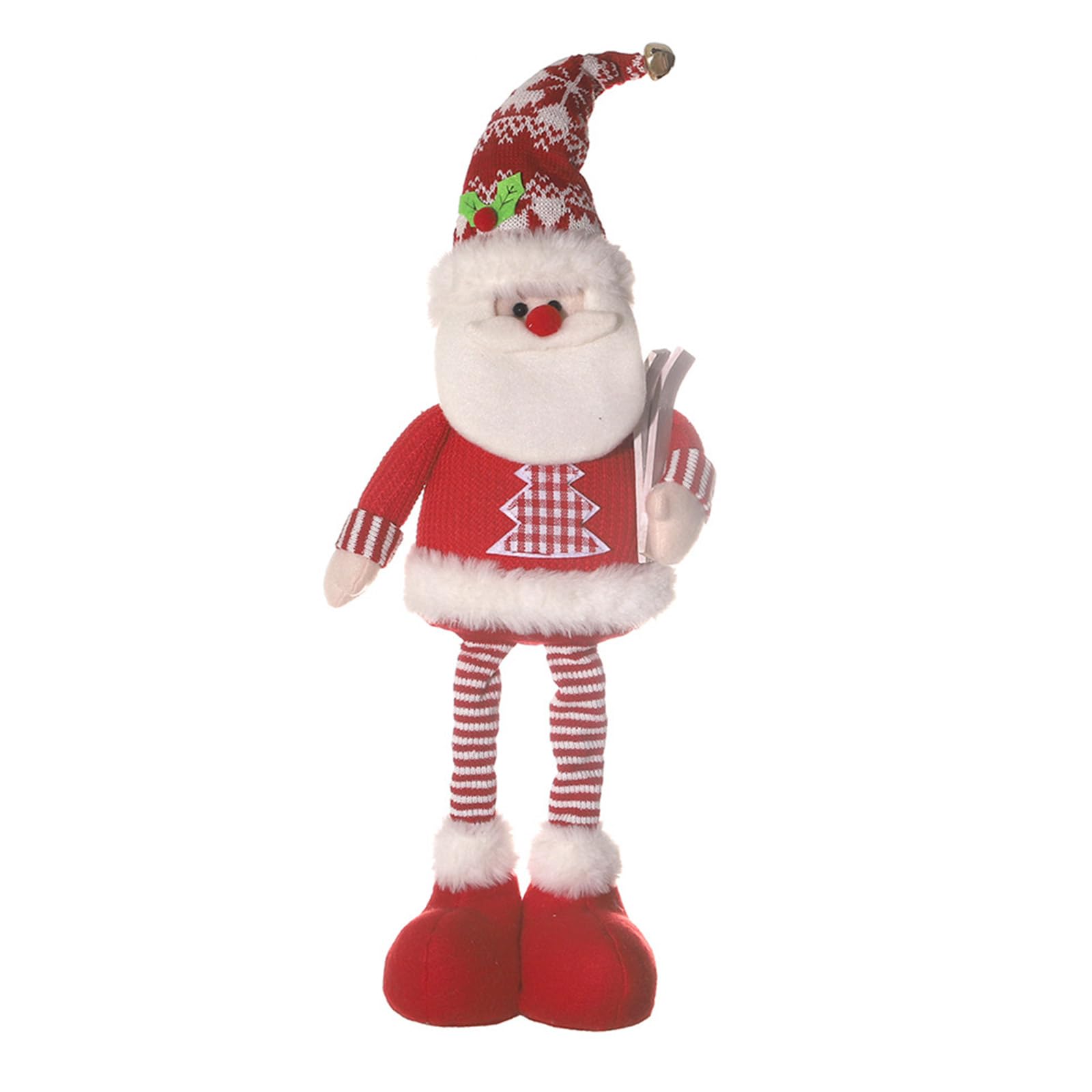 Kalttoy Multipurpose Christmas Telescoping Dolls Set Christmas Ornament for Home Decoration or Store Window Festival Ambiances Santa Snowmans Reindeers Toy
