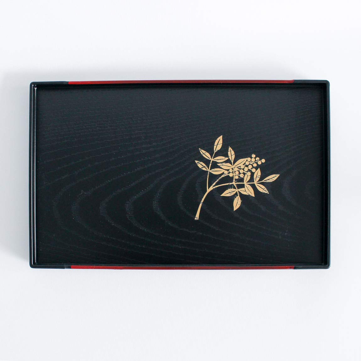 Teetablett Japanisches Design – Mit Kirschblütenmuster, 25,4 X 16 Cm, Aus Robustem Kunststoff