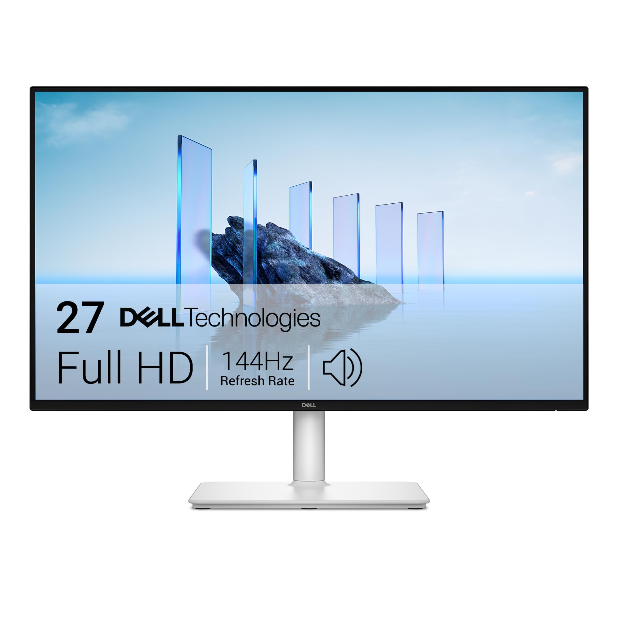 DELL 27 Plus Monitor - S2725HSM, Full HD (1920x1080), 144Hz, IPS, 1ms MPRT, AMD FreeSync, 99% sRGB, Ajuste de Altura, Altavoces Integrados, 2 HDMI, 3 Años de Garantía, Blanco