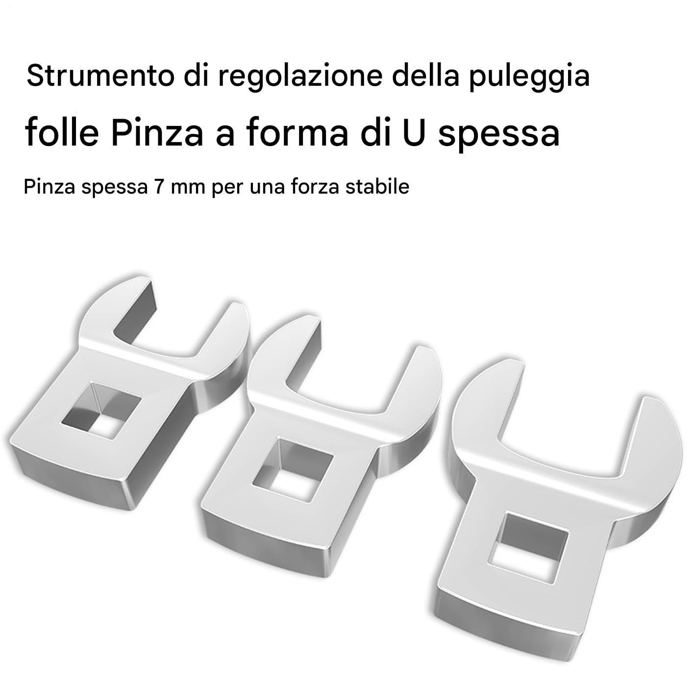 Kit per Cinghia Serpentina - Strumento per Riparazione Veicoli | Chiave per Regolazione Puleggia | per Meccanici Appassionati Fai da Te Garage Casa Officine Manutenzione Motore Berlina SUV