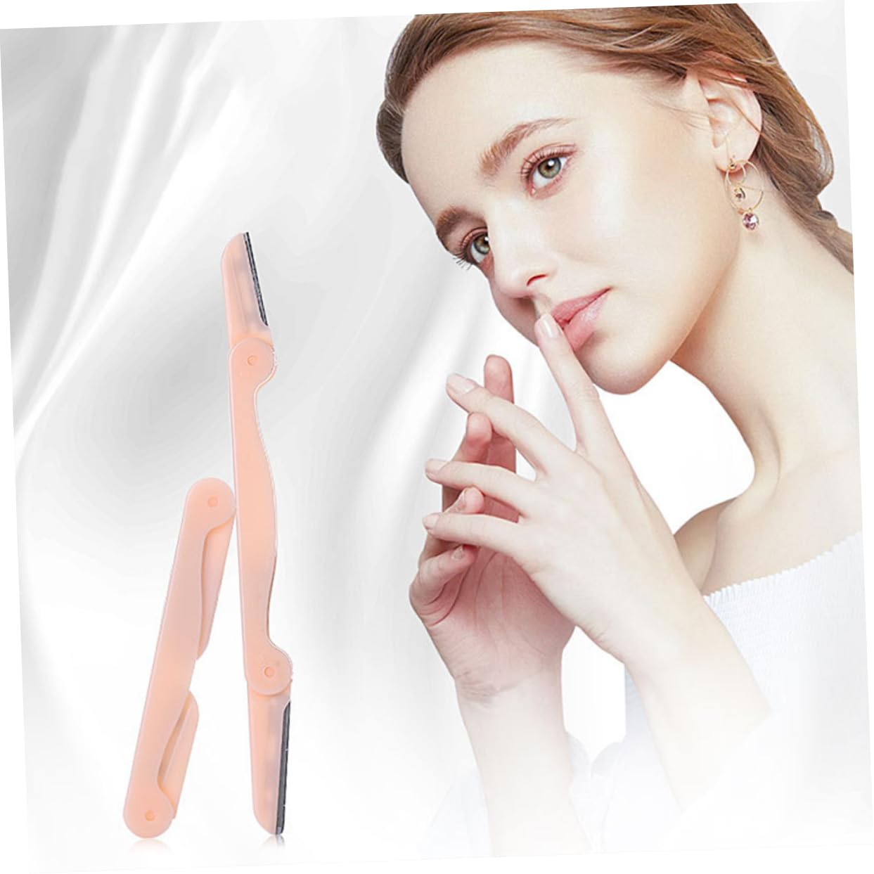 FOMIYES 3pcs Professional Eyebrow Razor Stainless Steel Abs Eyebrow Shaper Light-Weight Design for Travel Home Use