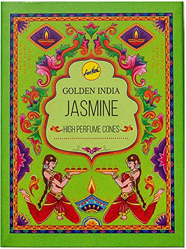 Golden India Jasmine High Perfume Conos de incienso de reflujo
