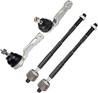 Vista 11 de TRQ Juego de varillas de acoplamiento delanteras interiores y exteriores, 4 piezas, compatibles con Infiniti G35 03-09 Nissan 350Z 2003-2007