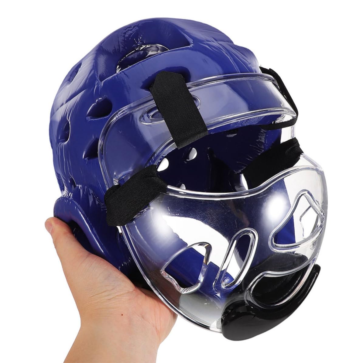 Casco Protettivo per Ragazzi per Kickboxing e Sparring | Imbottitura Blu in Schiuma ad Alta Densità , Struttura Compatta per Allenamento Taekwondo