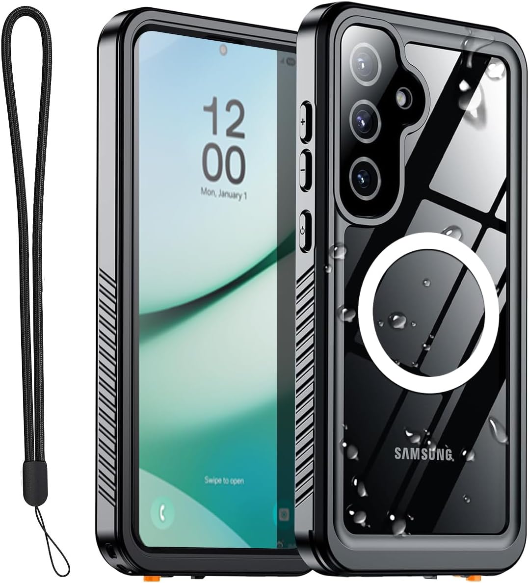AICase Waterproof Case for Samsung Galaxy S25 with MagSafe Snowproof,Dustproof and Shockproof,IP68 Certified Real 360 Full Body Protection Fully Sealed Underwater Cover for Galaxy S25