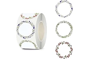 White Canning Labels for Jars and Lids: 500 Round Labels for Jars,...