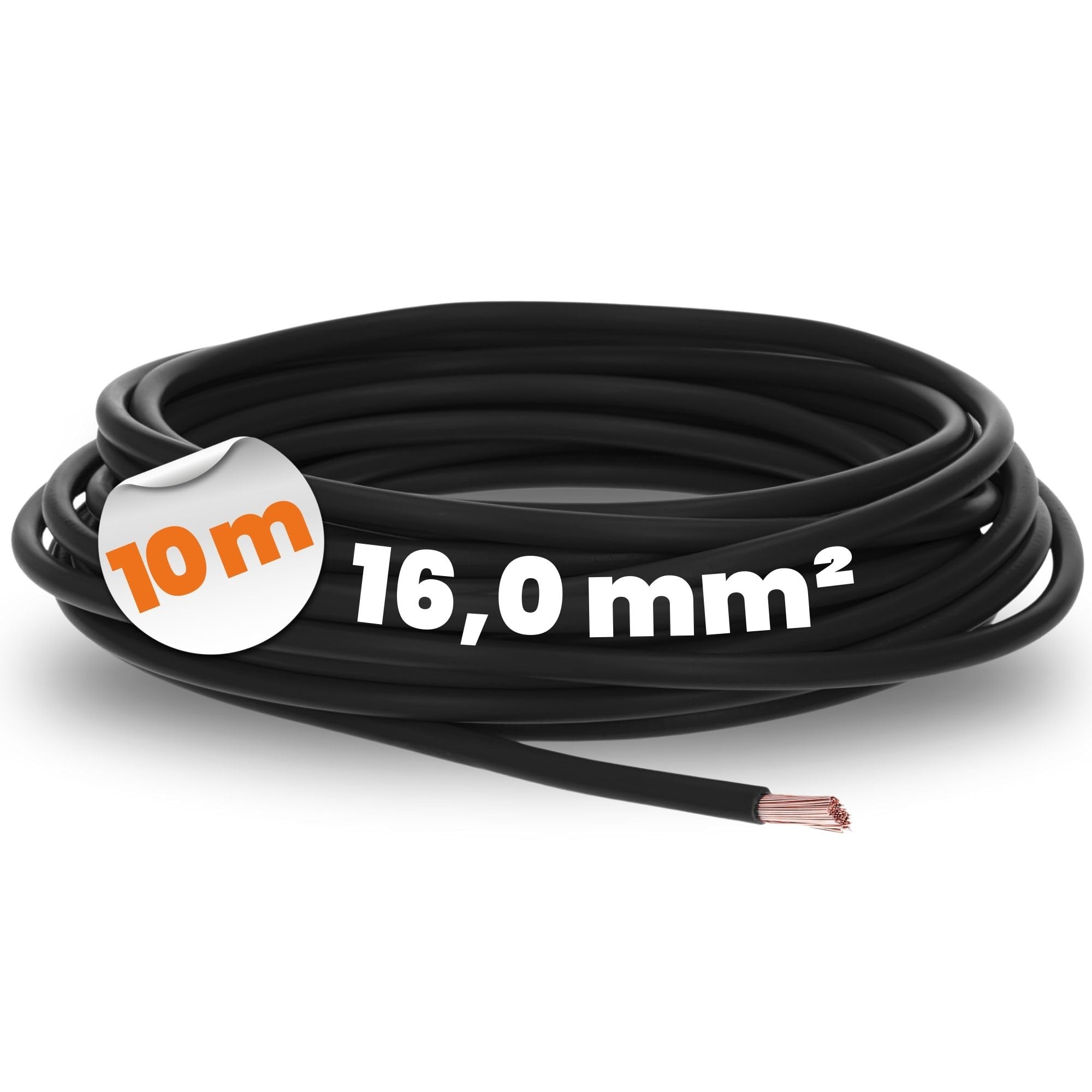 Lapp H07V-K 16 mm² Nero Cavo di Cablaggio Flessibile in PVC Monopolare | Filo in rame a trefoli sottili classe 5, cavo unipolare armonizzato per quadri elettrici e cablaggio interno di macchinari