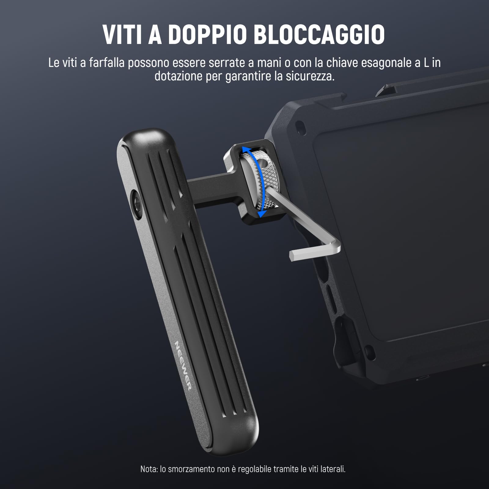 Maniglie Neewer Per Gabbie Smartphone: 2 Impugnature Girevoli In Alluminio, Compatibili Con SmallRig - PA026 - Foto 4