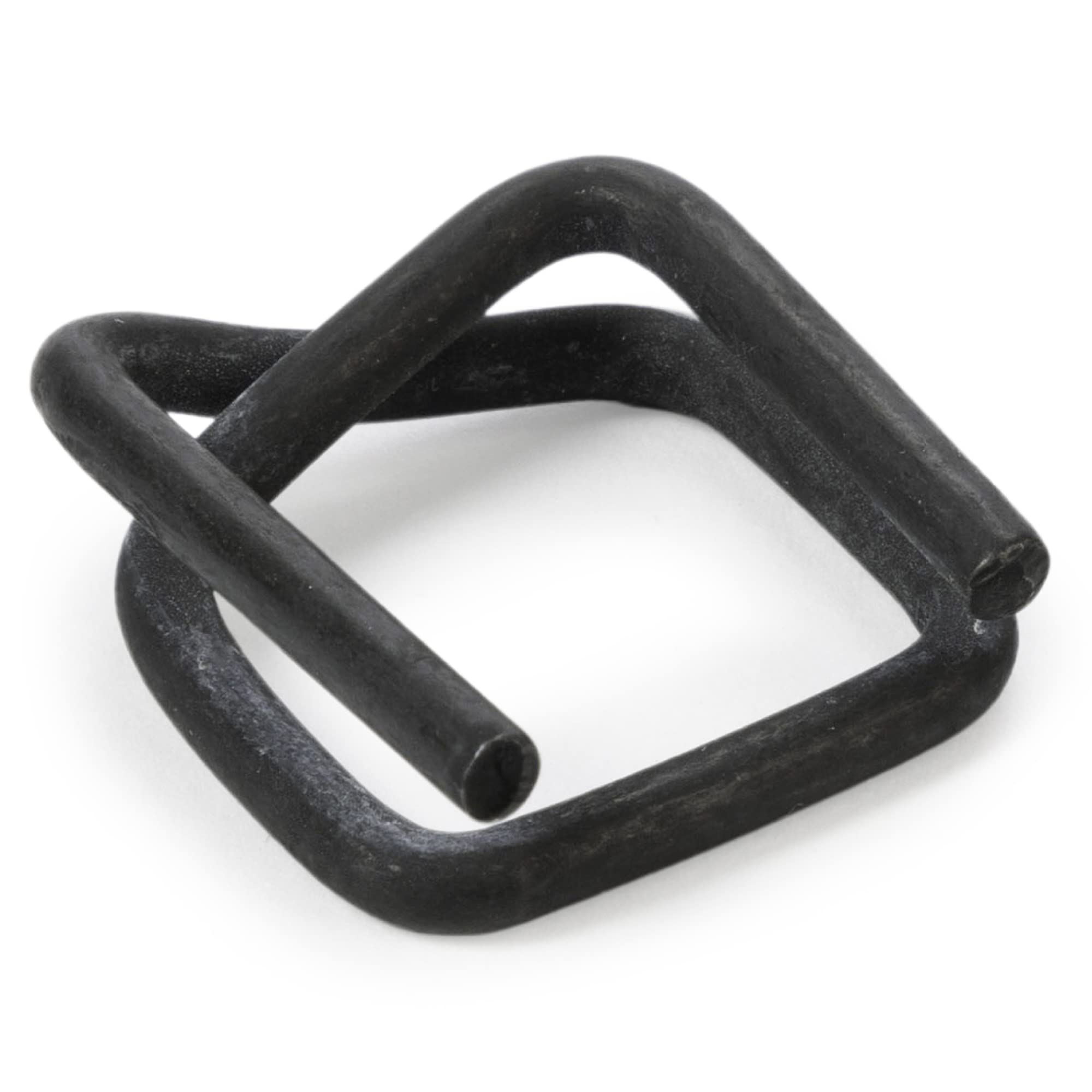 Phosphate Cord Strapping Buckles 1/2", Pack of 1000 - Heavy-Duty Metal Buckles with Phosphate Coating for Woven Cord Strapping - Reusable Metal Wire