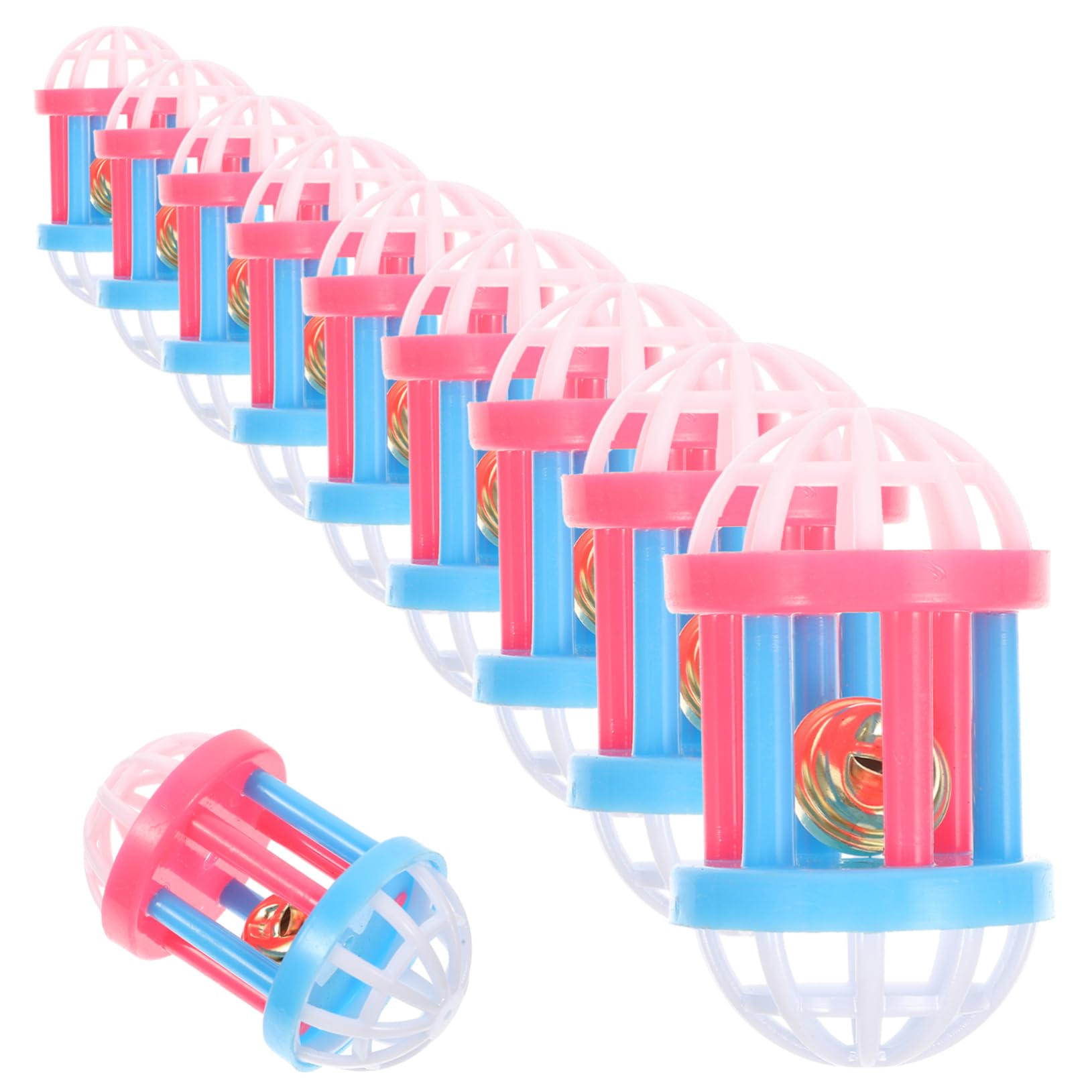 HANABASS 30stücke Hamster Glockenspielzeug Für Kleintiere Und Sichere Spielzeuge Für Hamster Meerschweinchen Und Kleine Haustiere Interaktives Spielzeug Mit Klingelgeräusch Farblich