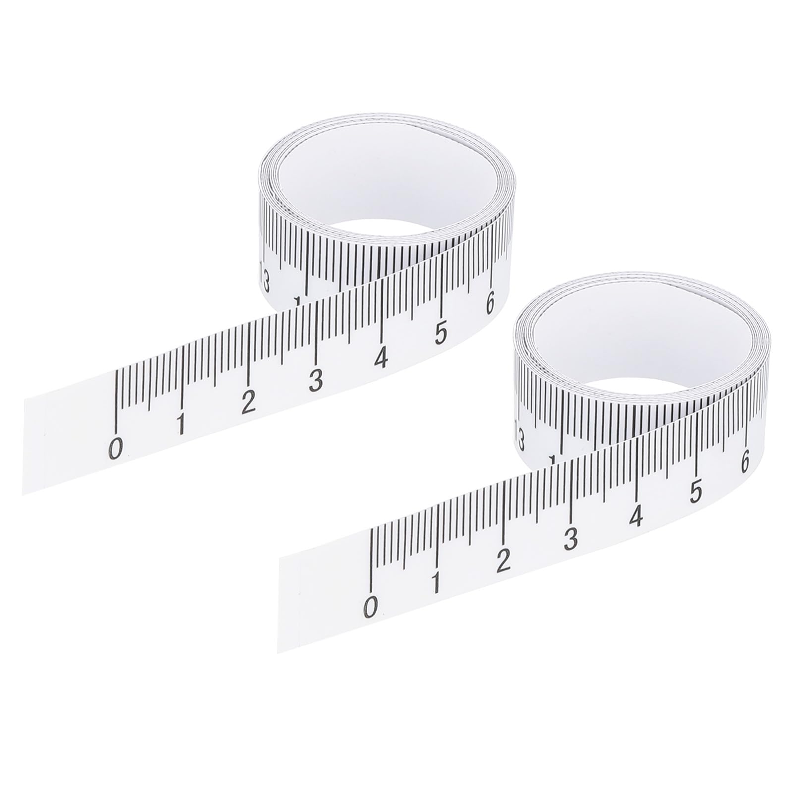 PATIKIL Regla Adhesiva, Pack de 2 Cintas Métricas de 100cm Cinta Adhesiva para Mesa de Trabajo de Costura Sierra de Dibujo, Blanca