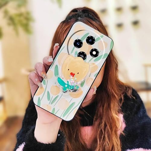 Phone Case Compatible with Oukitel C5 2025, Glitter Cartoon Anti-dust Soft Case TPU Design Dirt-resistant Silicone Quicksand Gli