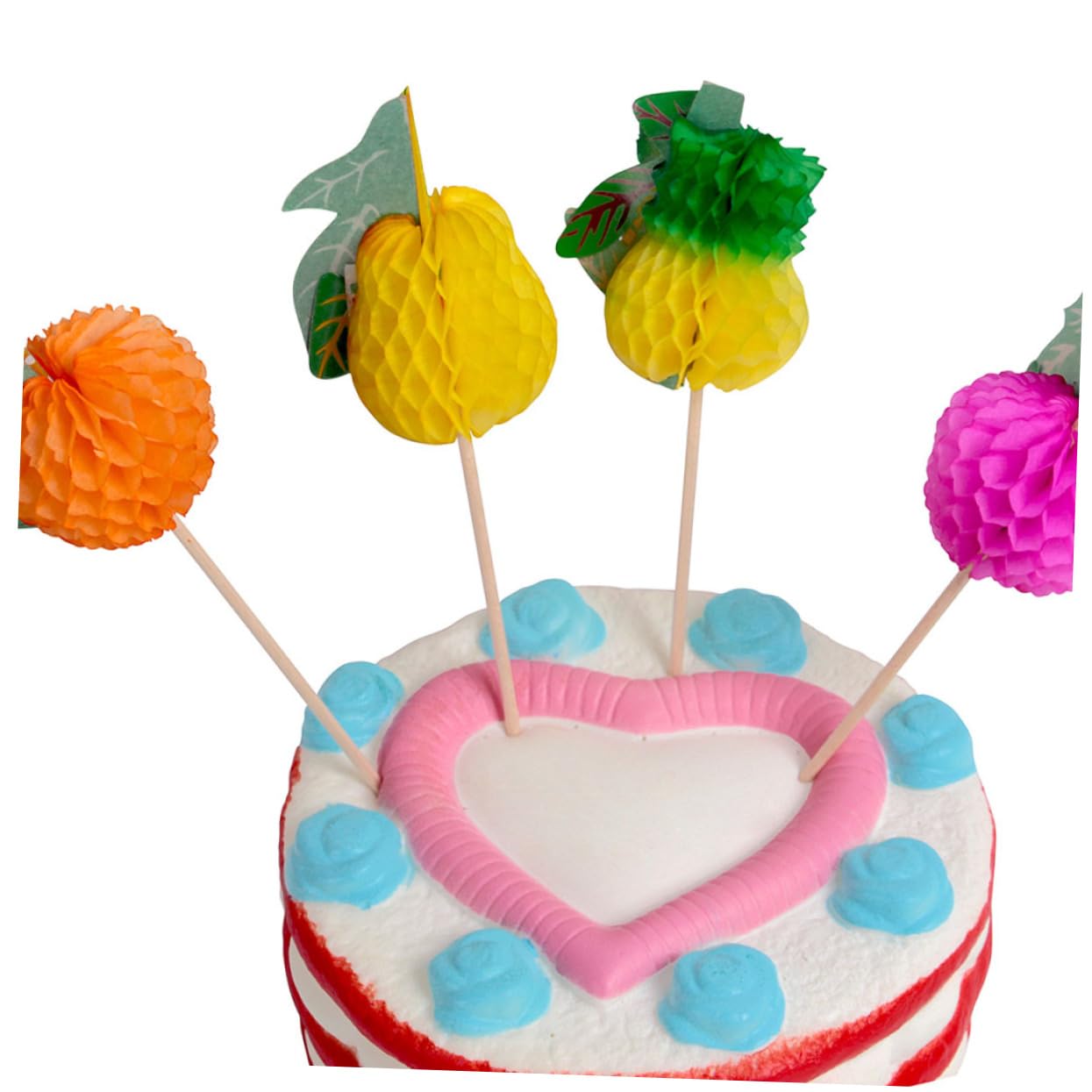 Vaguelly 99stücke Teiliges Hawaiianische Partydekoration Farbige Früchte Honigwabenbälle Hibiskusblumen Und Monstera Für Luau-feiern Für Sommerfeste Und Gartenanlässe