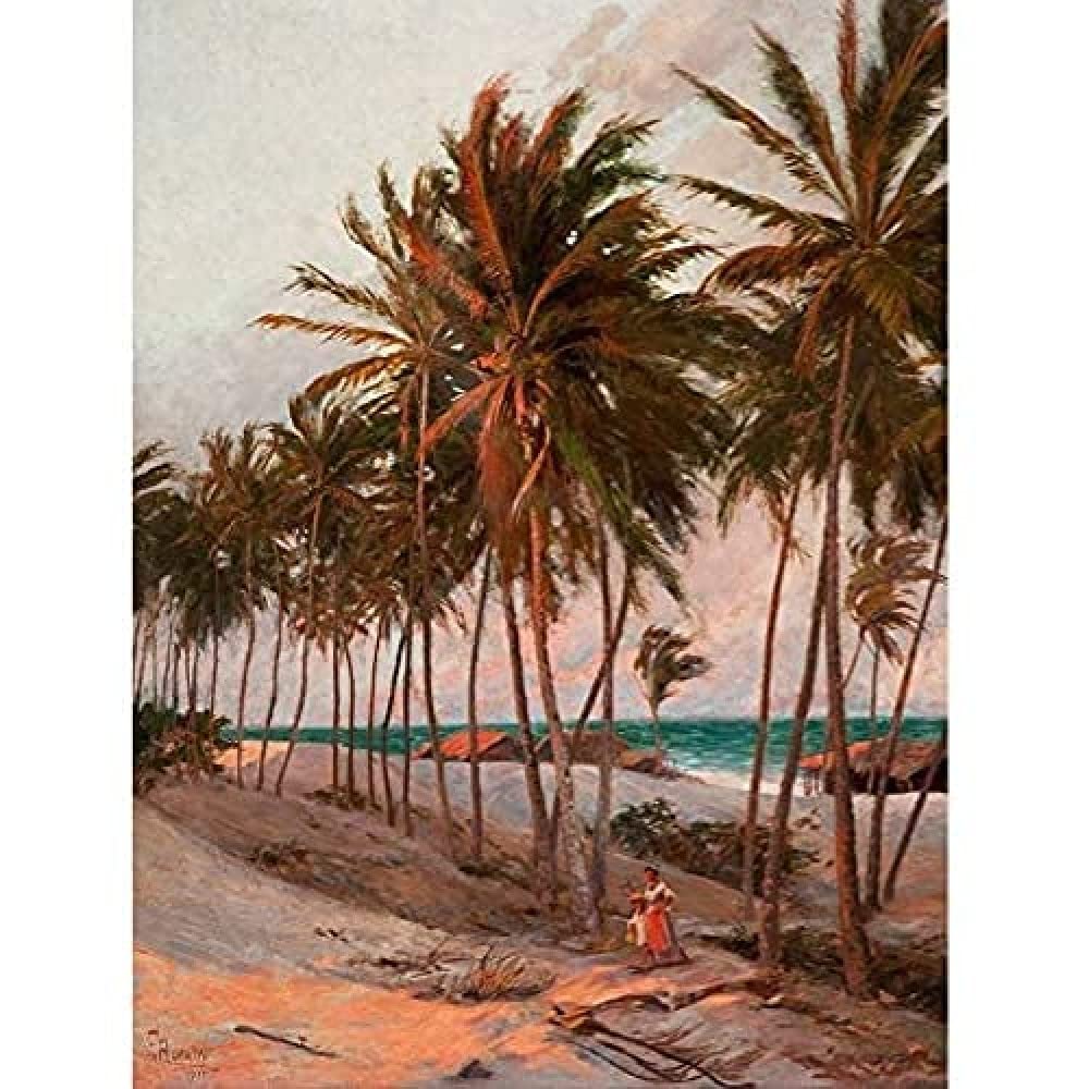 Aurelio Figueiredo Strand in Fortaleza Kunstdruck Leinwand Premium Wanddekoration Poster Wandbild